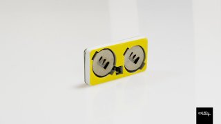 Migająca dioda SMD w obudowie z taśmą na metkę cenową zasilane dwiema bateriami typu CR2032 02 Migająca dioda SMD w obudowie z taśmą na metkę cenową zasilane dwiema bateriami typu CR2032 02