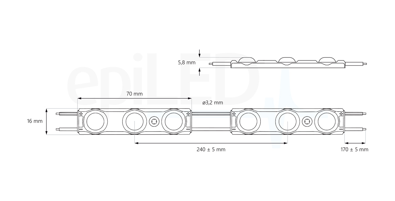 led-modul-opticor3-rozmery