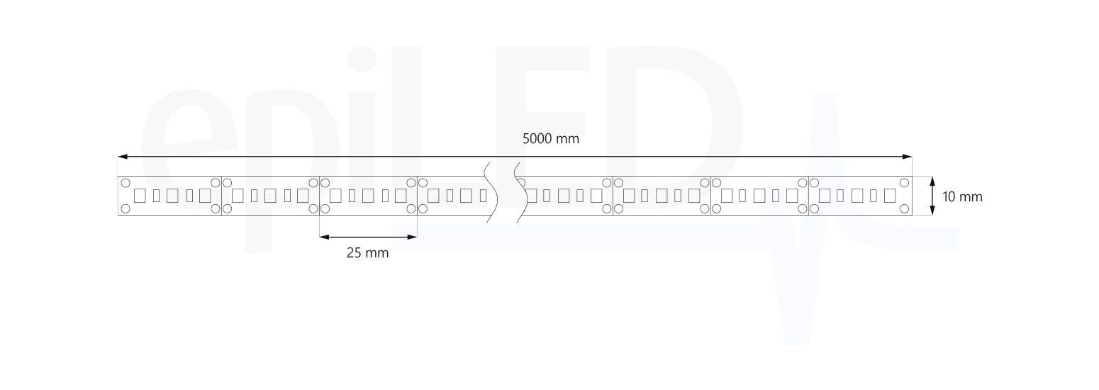 LED-streifen EMPA-120 Abmessungen