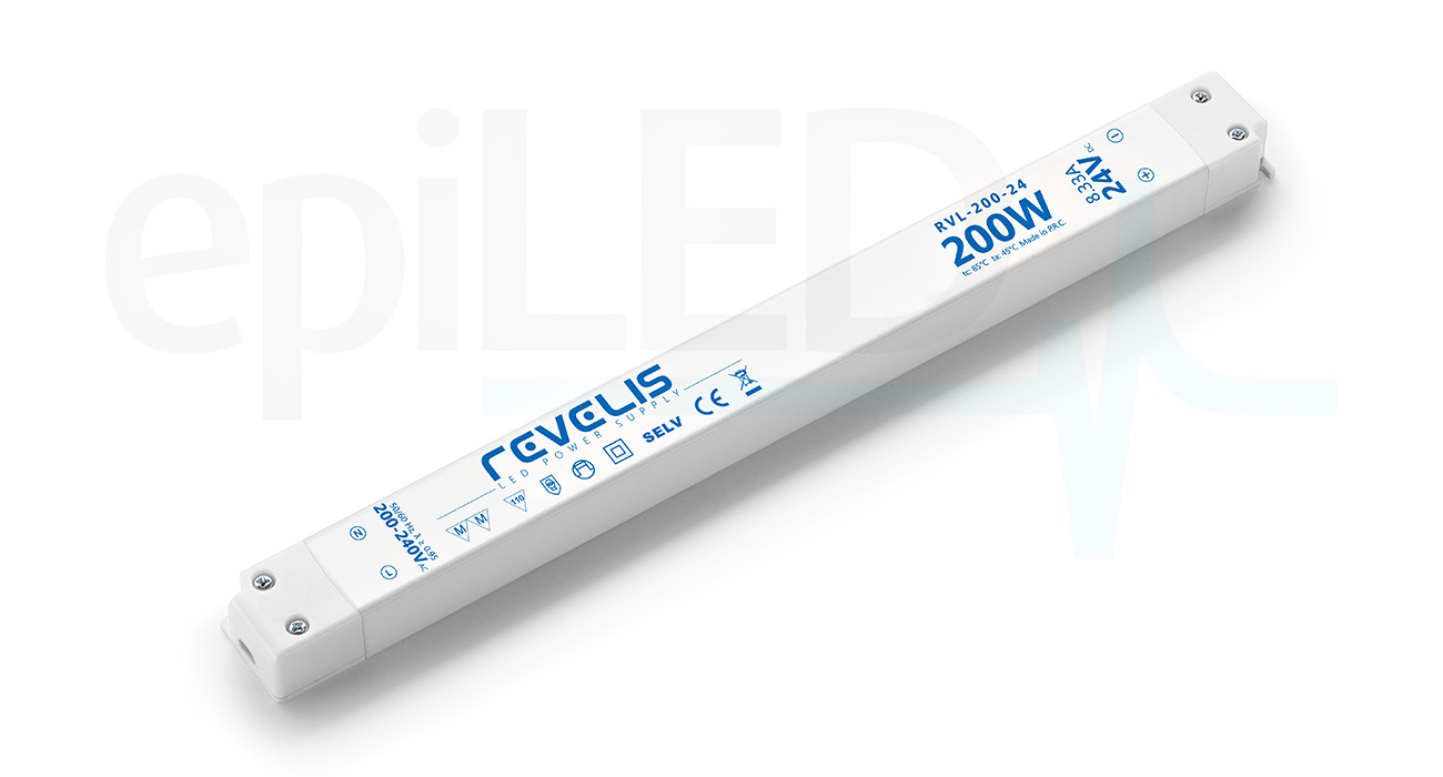 Napájecí zdroj Super Slim IP20 Revelis RVL-200-24 Napájecí zdroj Super Slim IP20 Revelis RVL-200-24